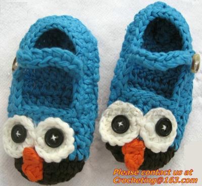 China Baby Boys Girls Crochet Sandal Thongs Slippers Newborn Infant Toddler Prewalker Kids Knitt for sale