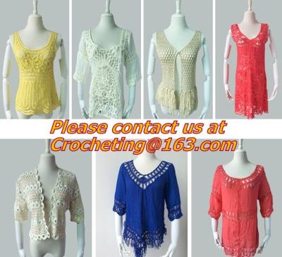 China Hollow out belt sexy knitted crover up crochet beach dress robe femme sund, clothing for sale