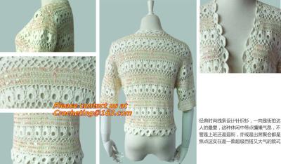China New Sweet Thin, Sweater Tops, Girls Bat short Sleeve, Crochet Cardigans Fall Plain Pattern for sale
