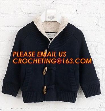 China Stylish warm korean fur knitted new style, kid coat sweaters, China manufacturer quality new design wool baby sweater de for sale