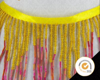 China Long beads Tassel Fringe, Wholesale beads Tassel Fringe, Tassel and Fringe for clothing, beaded tassels curtains, beadsc for sale