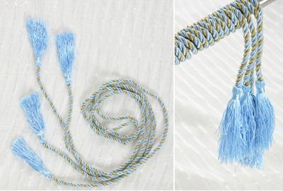 Chine tassel with cord for curtain garments polyester Handmade decoration tassel,9cm polyester rope à vendre