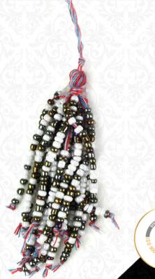 China Hot product wholesale home decorative curtain tieback tassel in stock, pom pom tassel with beads for sale