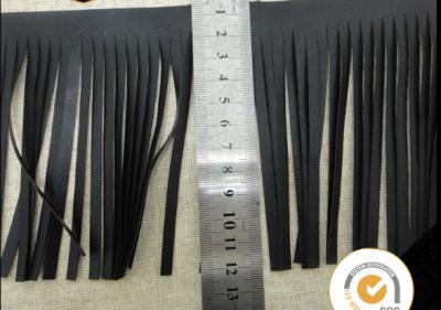 China customized leather tassel fringe for bag decoration , elegant fashion handmade bullion fringe for decoration for sale