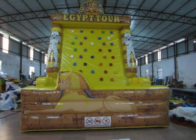 China Egypt Tower Tour Inflatable Rock Climbing Wall Waterproof Fireproof PVC 5 X 4 X 6m for sale