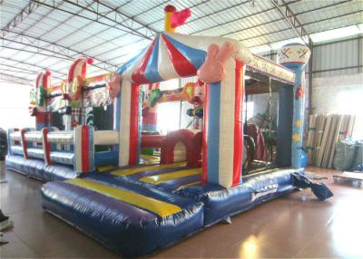 China Inflatable circus clown fun city new design inflatable clown multiplay fun park on sale for sale