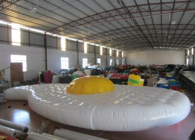 China Cute Egg Design Inflatable Water Games Inflatable Safety Mat 9.7 X 5.2m 0.65mm Pvc Tarpaulin for sale