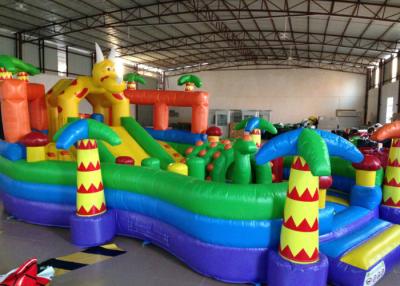 China Parque de atracciones inflable lindo de la diversión del dinosaurio para ciudad inflable de la diversión de Dino de los niños la pequeña en tierra en venta