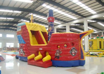 China Outdoor Game Colourful Inflatable Pirate Ship Bouncer House Waterproof 8 X 4 X 5m for sale