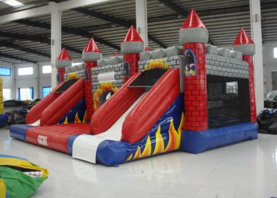 China Salto inflável de salto inflável da cor bonita combinado do castelo da impressão completa bouncy inflável nova do castelo do vulcão à venda