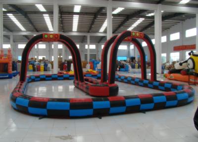 China Pista de corrida inflável para jogos ao ar livre, pista de queda de ar inflável/pista de kart à venda