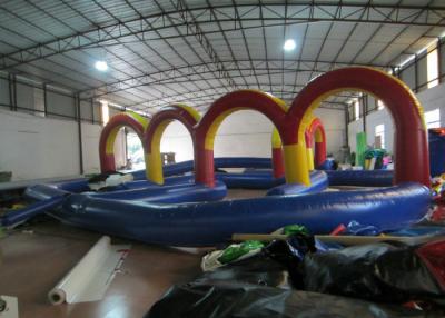 Outdoor Race Track Inflatable Sports Games 12 X 12m 0.55mm Pvc Tarpaulin Fireproof