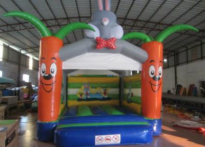 China Bounce House With Slide 0.55mm Pvc Tarpaulin , Indoor Inflatable Bounce House for sale