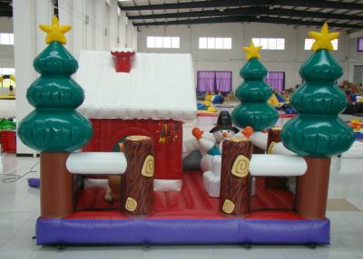 China Party Blow Up Christmas Tree Decoration , Giant Christmas Inflatables Bouncer House for sale