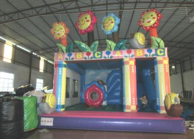 China Water Park Flower Combo Airflow Bouncy Castle , Customized Kids Jumping Castle for sale