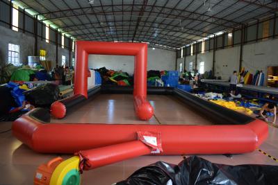 China Inflatable racing track for karting games interesting outdoor inflatable sport games racing area for sale