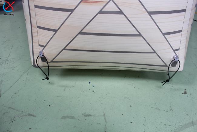Inflatable paintball bunker product display