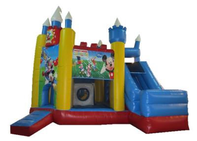 China Cute lovely mickey inflatable combo castle beautiful inflatable mickey themed combo on sale for sale