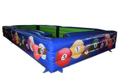 China Inflatable Football Snooker Games / Colourful Inflatable Snooker Games For Adult And Children for sale