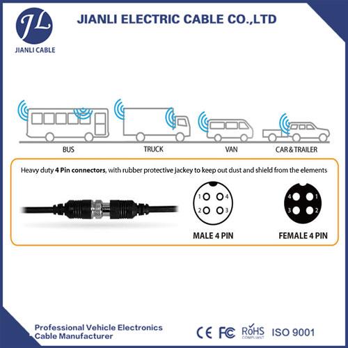 4 pin Reverse Camera Cable 4 pin Reverse Camera Cable