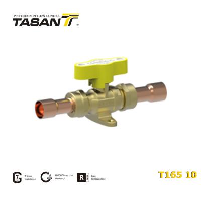 China NPT Threaded 72.5 Psi 5 Bar Brass Gas Valve With T Aluminium Handle T165 10 for sale
