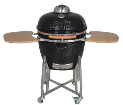 China SGS Black Cast Iron Grate Barbeque 24 Inch Kamado Grill for sale