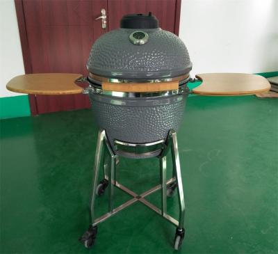 China Green SGS Pizza Charcoal Ceramic 18 Inch Kamado Grill for sale