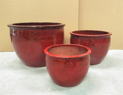 China 44x32cm Ceramic Outdoor Pots For Plants for sale