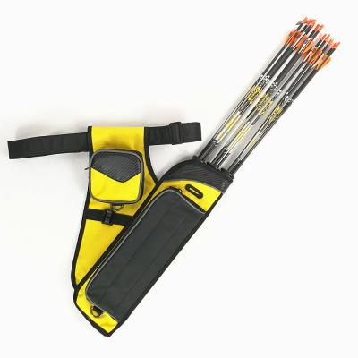 China Yellow 3 Arrow Quiver BSCI Traditional Arrow Quiver For Archery Practice for sale