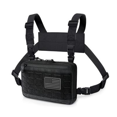 China 1000D Nylon Military Tactical Bag Chest Rig Bag With Laser Cut Molle Design for sale