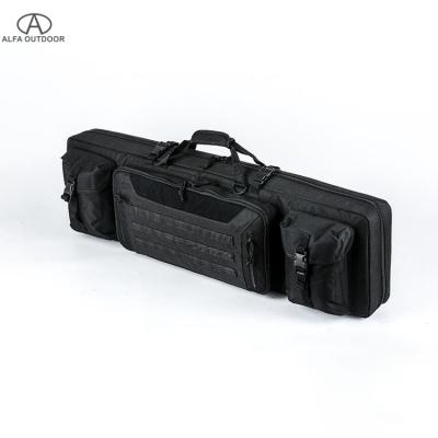 中国 Alfa Double Tactical Gun Bag Tactical Outdoor Soft Paddled Gun Storage Bag Case Backpack With Adjustable Strap 販売のため