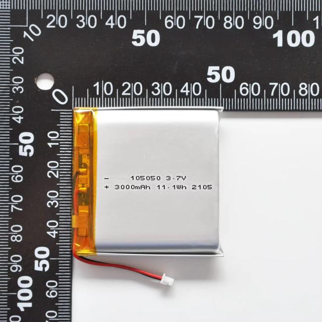 Lithium Polymer battery pack 105050 3.7V 3000mAh rechargeable battery