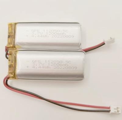 China Rechargeable 5C Li Polymer Battery , 3.7V 1200mAh Li Poly Battery Pack for sale