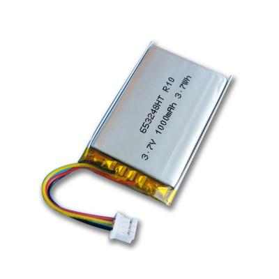 China GPS Tracker 3.7V 653248 Li Ion Battery Pack , 1000mah Small Li Polymer Battery for sale