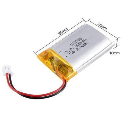 China 3.7V 800mAh Lithium Polymer Batteries , 102535 Lithium Polymer Battery Pack for sale