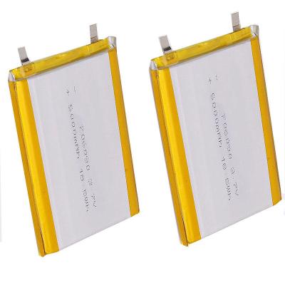 China High Capacity 3.7V 5000mAh Lithium Ion Polymer Battery 500times 706090 for sale