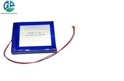 China 105060 7.4V 1500mAh Rechargeable Lithium Ion Polymer Battery With PCM for sale