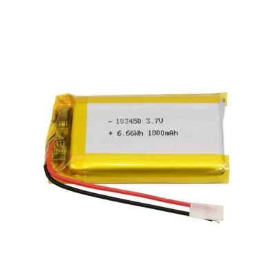 China UL/IEC 2000mAh 103450 3.7V Rechargeable Battery Pack for sale