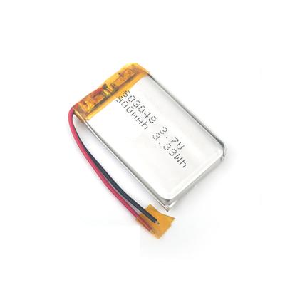 China 603048 UN38.3 900mah 3.7 Volt Battery Lithium Ion Polymer Cell for sale