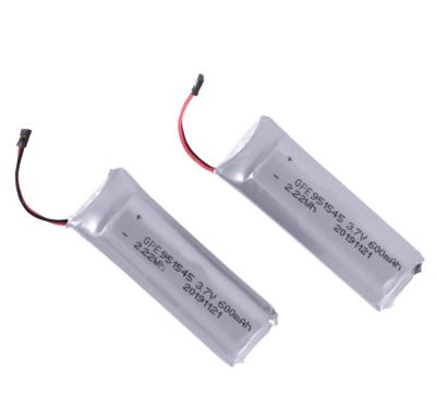 China Lithium Polymer LiPo Battery Pack 600mah 3.7V For Consumer Electronics for sale