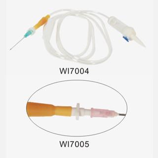 中国 注文の使い捨て可能な医学ポリ塩化ビニールの注入は針 WL7004 が付いている置きましたり/皮下注射器; WL7005 販売のため