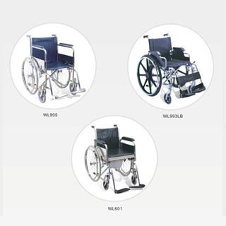 China Manual Economy / Commode Steel / Aluminum Wheel Chair WL905, WL993LB, WL601 for sale