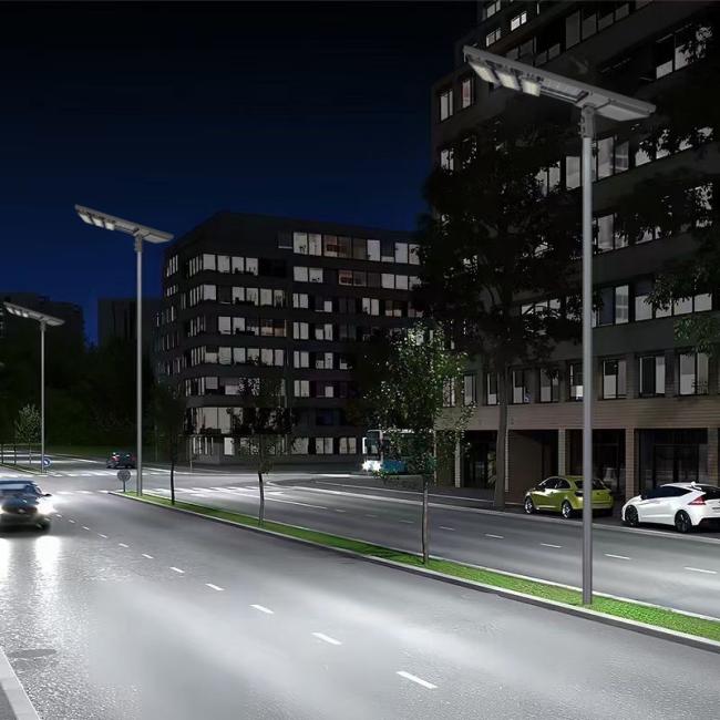Waterproof All-in-One Solar Powered LED Street Light with Lifepo4 Lithium Battery