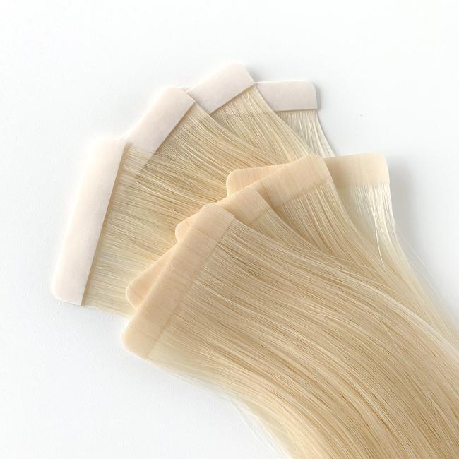 European Human Hair Tape in Hair Extension High Quality Natural Remy Tape Hair
