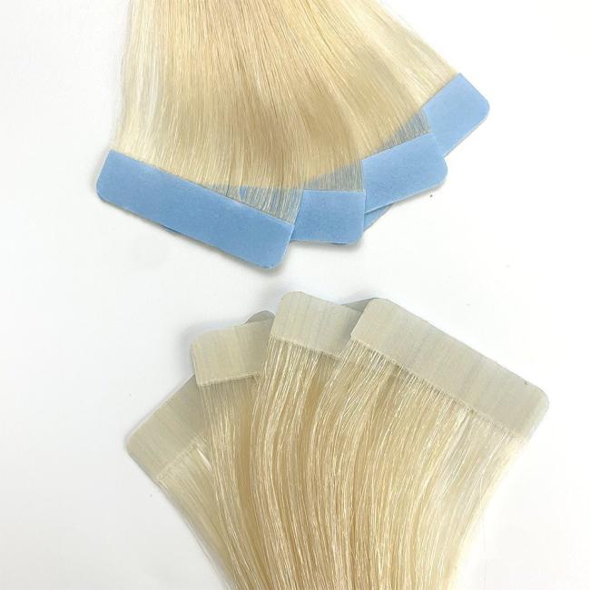 European Human Hair Tape in Hair Extension High Quality Natural Remy Tape Hair