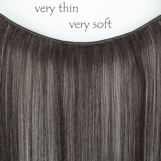 100% Natural Hair Weft Extensions Handtied Invisible Double Aligned Genius Hair Extensions for European