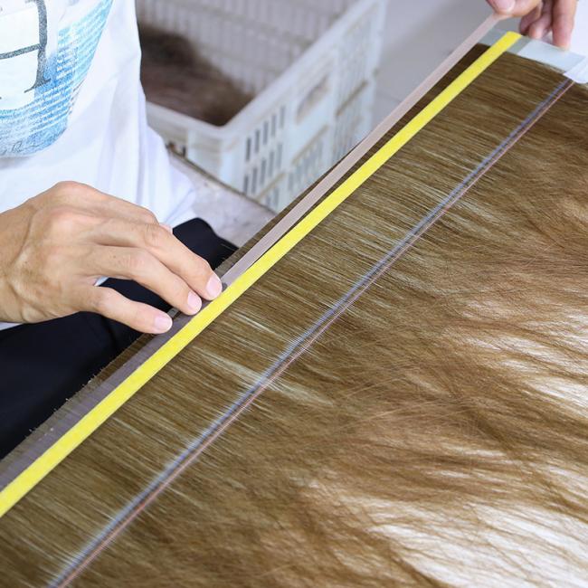 Wholesale Jet Black Color Cuticle Aligned Brazilian Tape in Remy Human Hair Extensions