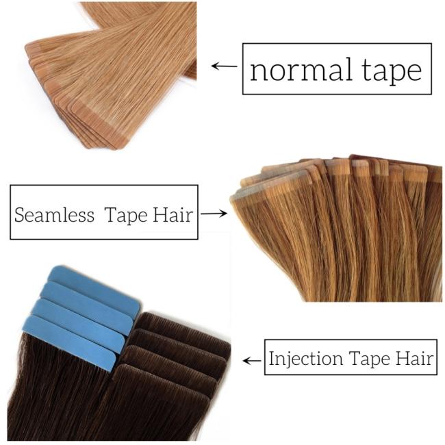 Factory Wholesale Invisible Seamless Tape Hair Extensions Virgin Tape in Hair Extension