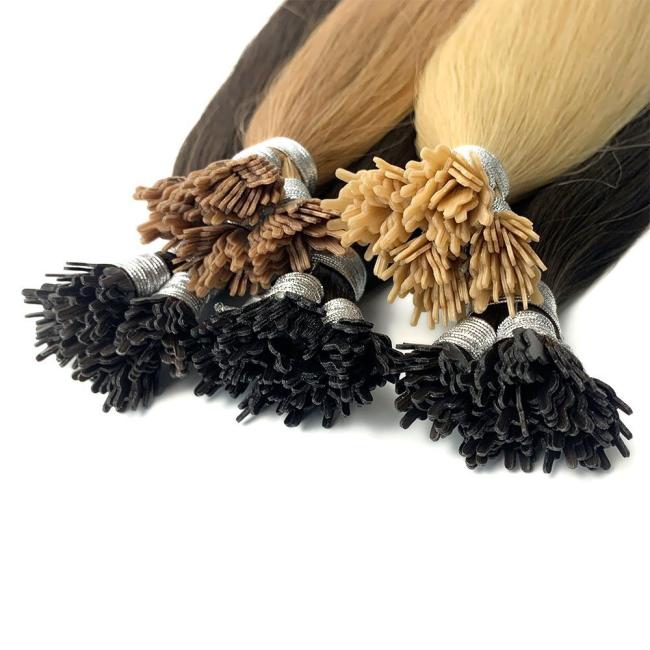 Russian Pre Bonded Y Tip Hair Extensions Human Hair