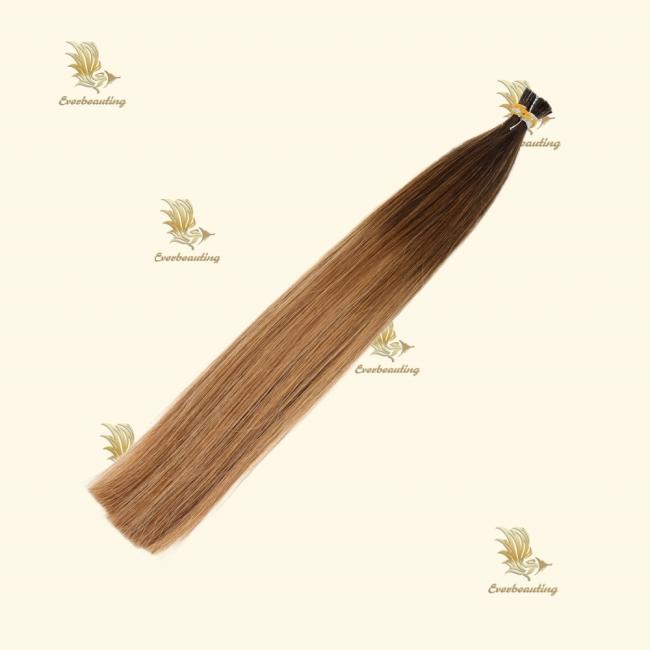 Beautyworks Chocolate Color Double Drawn Remy Keratin I Tip Hair Extensions